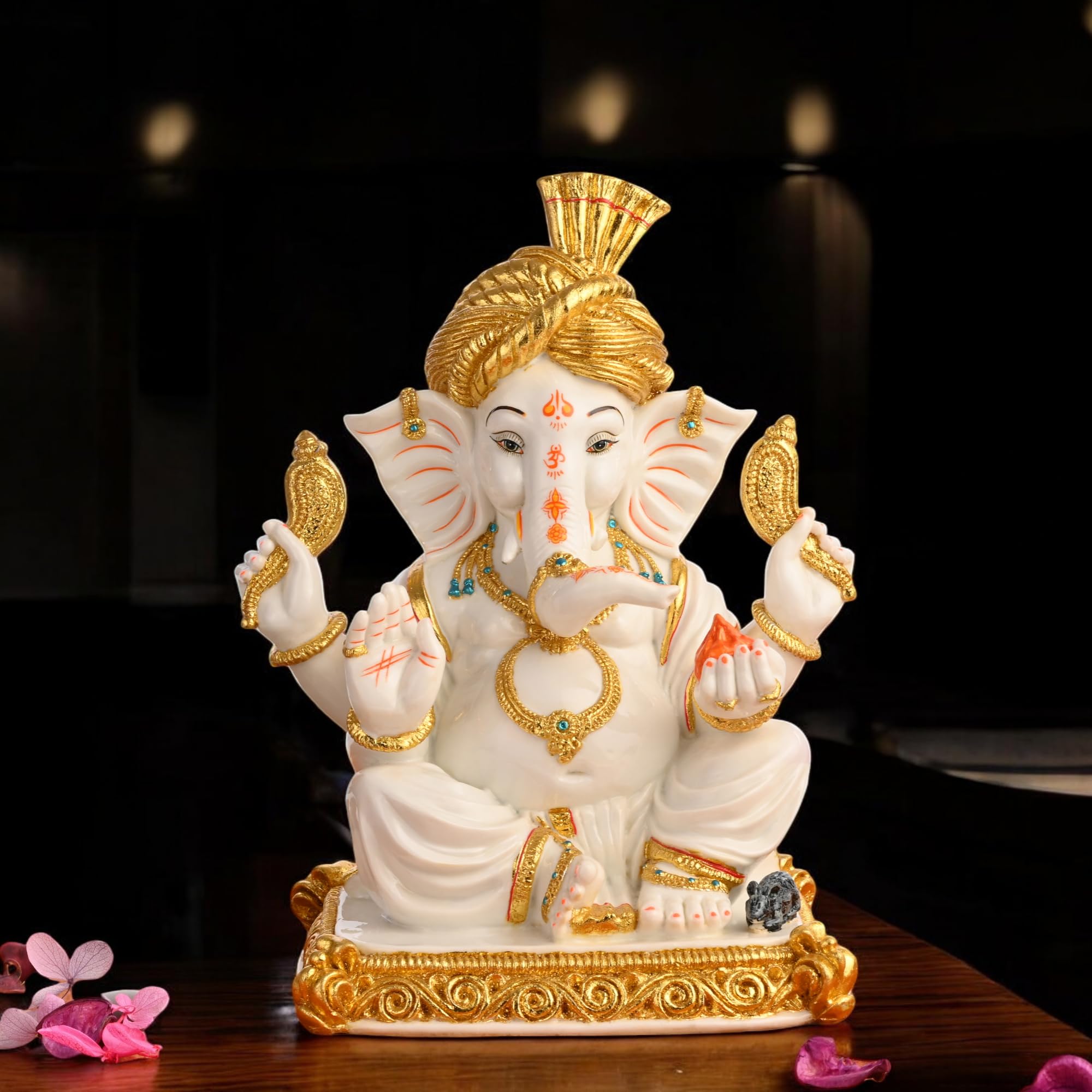 Ganesh Marble Statue 15 Inch