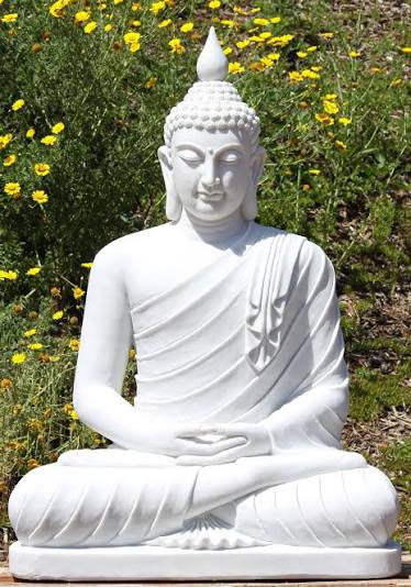 Meditating Buddha Marble Statue